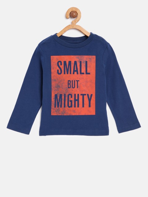 

The Childrens Place Boys Blue Printed Round Neck T-shirt