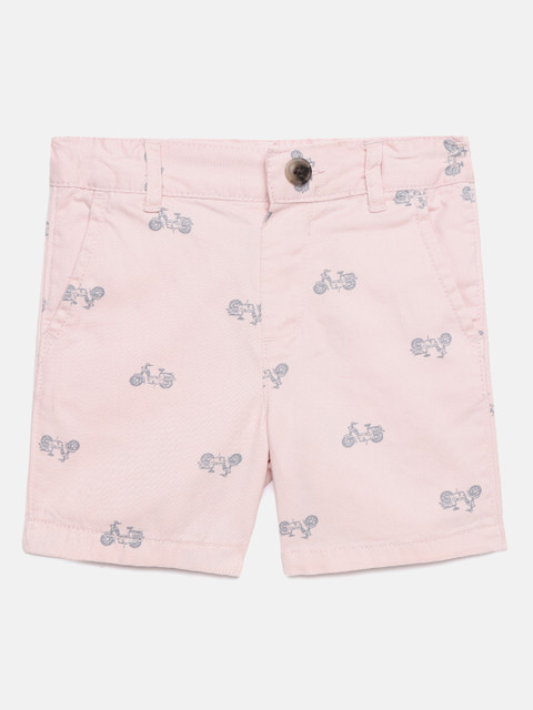 

The Childrens Place Boys Pink Printed Regular Shorts