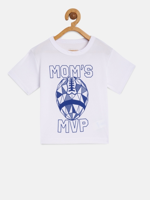 

The Childrens Place Boys White Printed Round Neck T-shirt