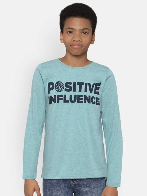 

The Childrens Place Boys Blue Printed Round Neck T-shirt