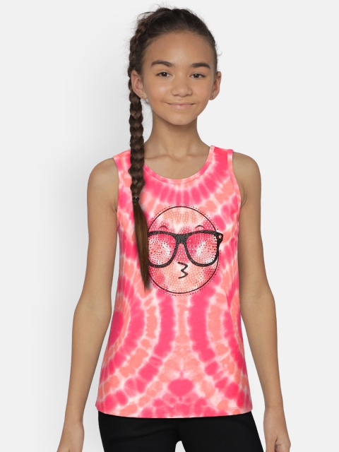 

The Childrens Place Girls Pink Printed Tank Top