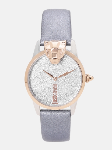 

Just Cavalli Women Silver-Toned Embellished Analogue Watch JC1L057L0255