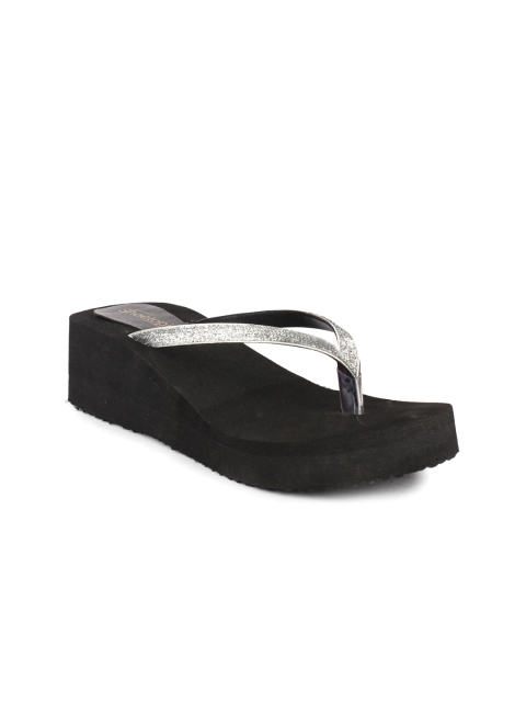 

Shoetopia Women Silver-Toned Comfort Heels