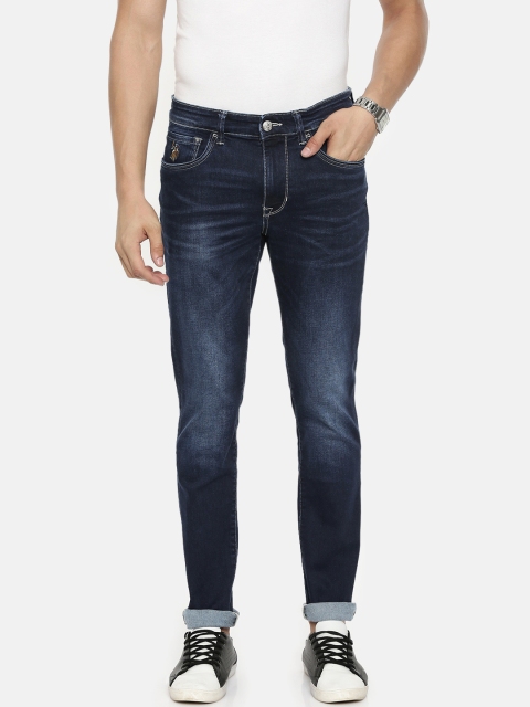 

U.S. Polo Assn. Denim Co. Men Blue Brandon Slim Tapered Fit Clean Look Stretchable Sustainable Jeans