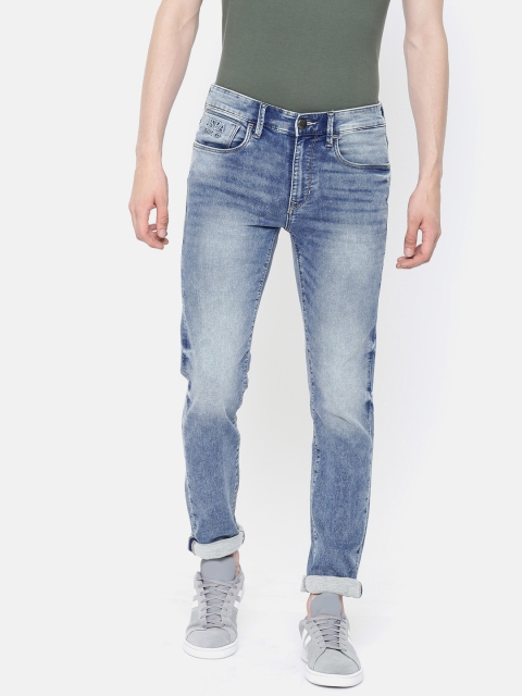 

U.S. Polo Assn. Denim Co. Men Blue Skinny Fit Mid-Rise Clean Look Stretchable Jeans