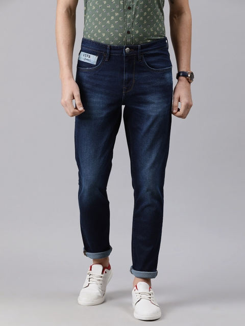 

U.S. Polo Assn. Denim Co. Men Navy Blue Delta Slim Fit Clean Look Stretchable Jeans