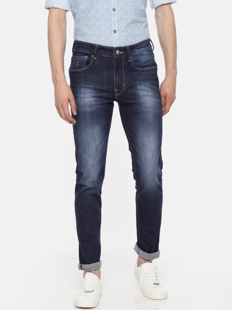 

U.S. Polo Assn. Denim Co. Men Blue Regallo Skinny Fit Mid-Rise Clean Look Sustainable Jeans