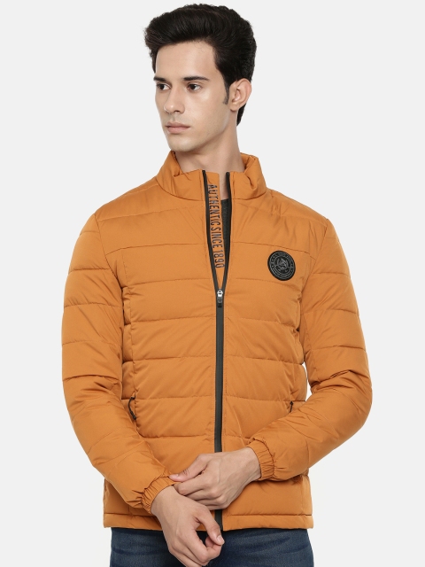

U.S. Polo Assn. Denim Co. Men Rust Yellow Solid Puffer Jacket