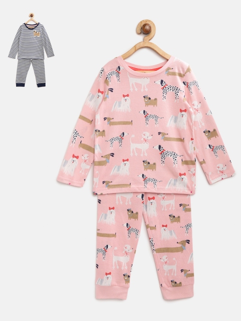 

Marks & Spencer Girls Pack of 2 Night Suits T864629SPINK, Pink