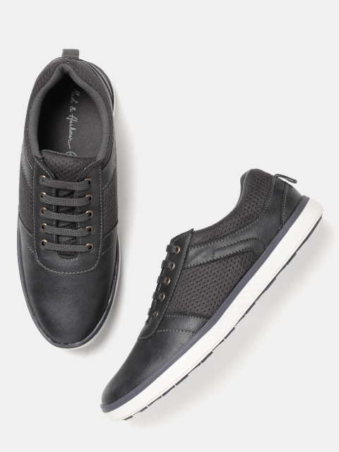 

Mast & Harbour Men Charcoal Grey Sneakers