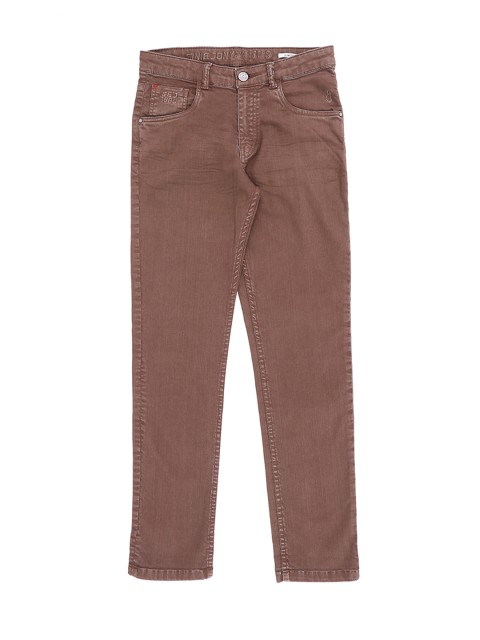 

Gini and Jony Boys Brown Slim Fit Mid-Rise Clean Look Jeans