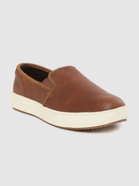 

Timberland Men Brown Cityroam Leather Slip-Ons