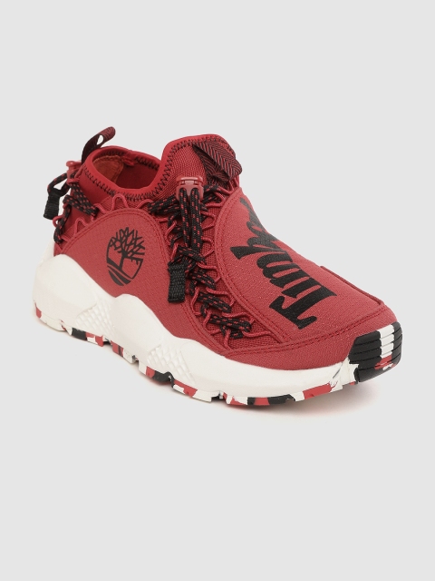 

Timberland Men Red & Black Printed Ripcord Sneakers