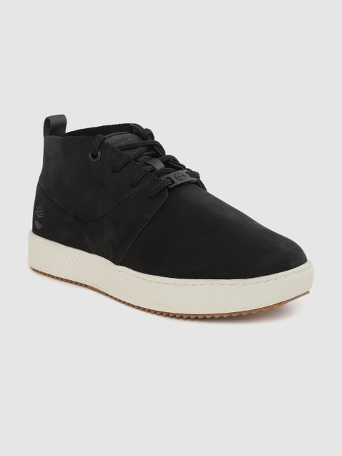 

Timberland Men Black Cityroam Desert Nubuck Mid-Top Sneakers