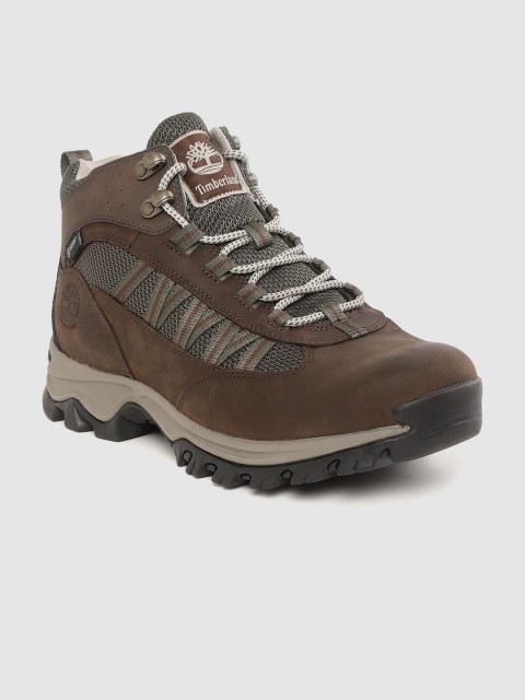 

Timberland Men Brown MT. Maddsen Waterproof Mid-Top Hiking Boots