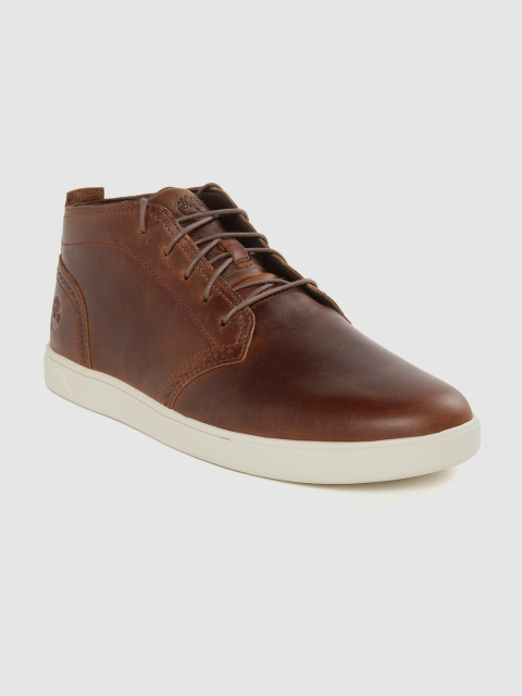 

Timberland Men Brown Leather Groveton LUX Chukka Boots
