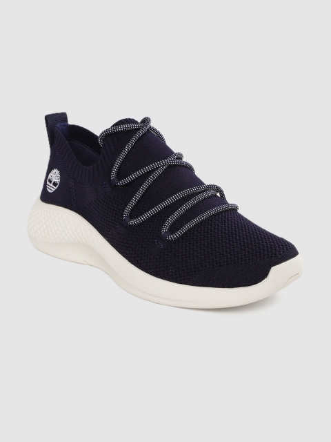 

Timberland Men Navy Blue Flyroam Go Knit Oxford Sneakers