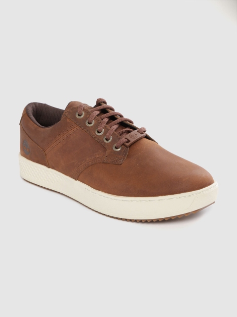 

Timberland Men Rust Brown Solid Cityroam Cupsole Oxford Leather Sneakers