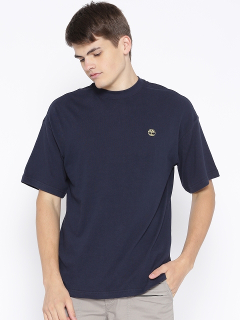 

Timberland Men Navy Blue CNY Mandala Solid Round Neck T-shirt