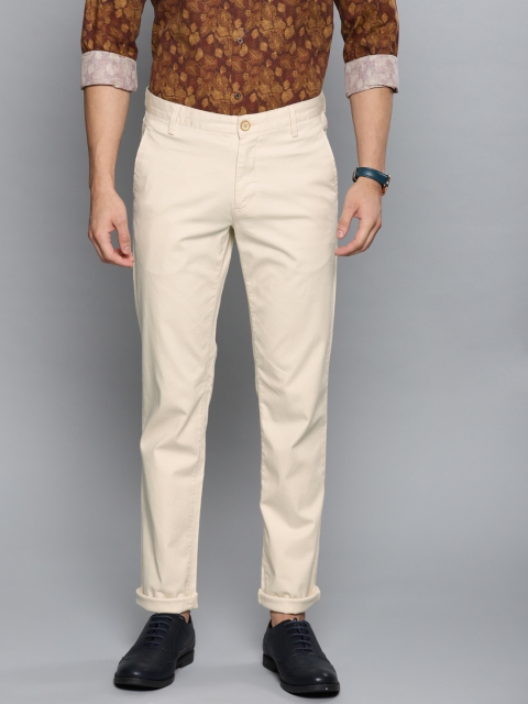 

Louis Philippe Sport Men Beige Slim Fit Solid Chinos