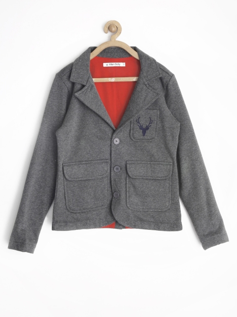 

Allen Solly Junior Boys Charcoal Grey Casual Blazer