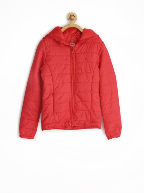 

Allen Solly Junior Girls Red Hooded Puffer Jacket