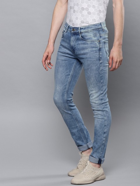

Louis Philippe Jeans Men Blue Albert Slim Fit Low-Rise Clean Look Stretchable Jeans