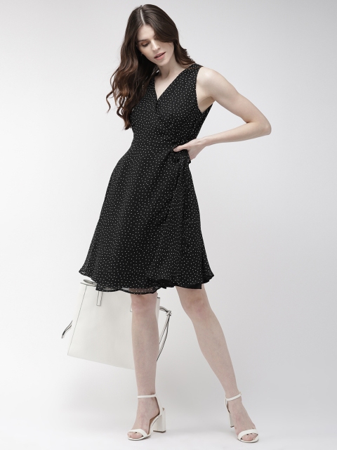 

20Dresses Women Black & White Printed Wrap Dress