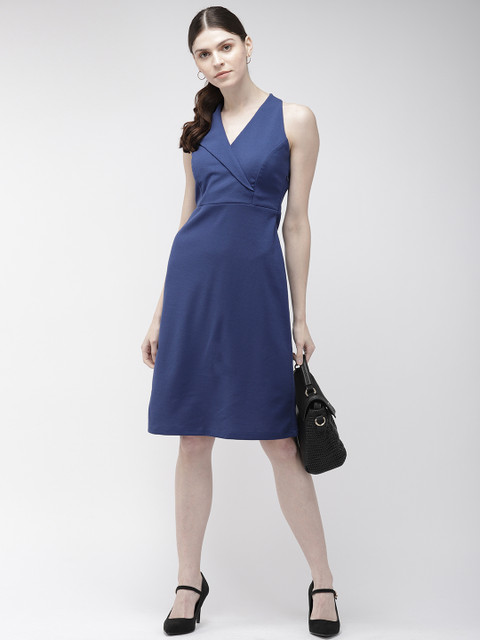 

20Dresses Women Blue Solid Sheath Dress