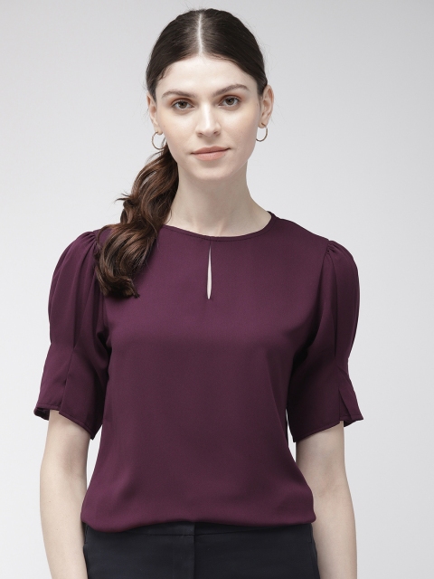

20Dresses Women Purple Solid Top