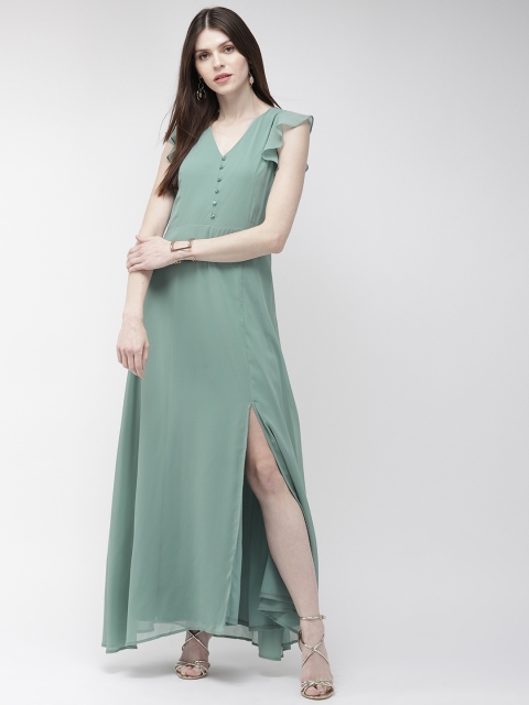 

20Dresses Women Sea Green Solid Maxi Dress