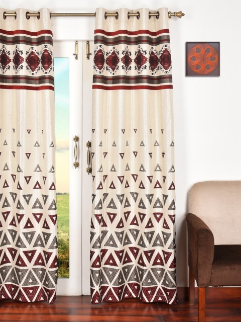 

Ariana Maroon Single Door Curtain