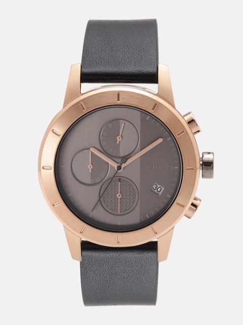 

ESPRIT Men Charcoal Grey Chronograph Analogue Watch ES1G108L0045