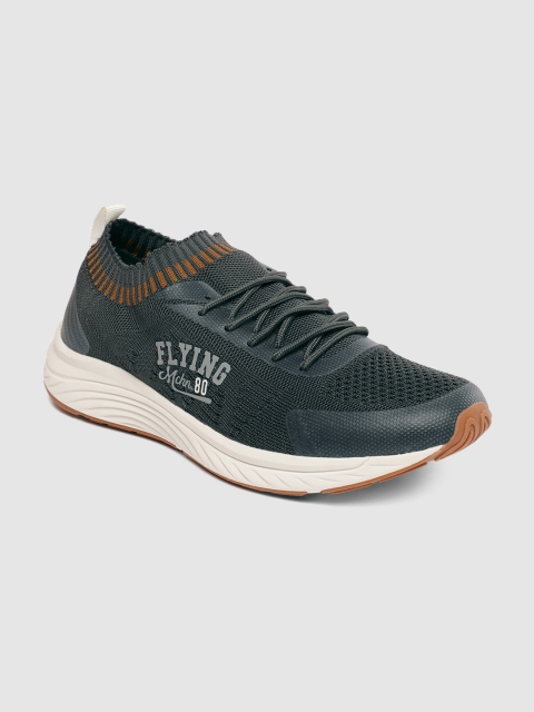 

Flying Machine Men Charcoal Grey HAWK Walking Shoes