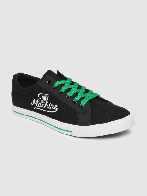 Flying Machine Men Black Sneakers
