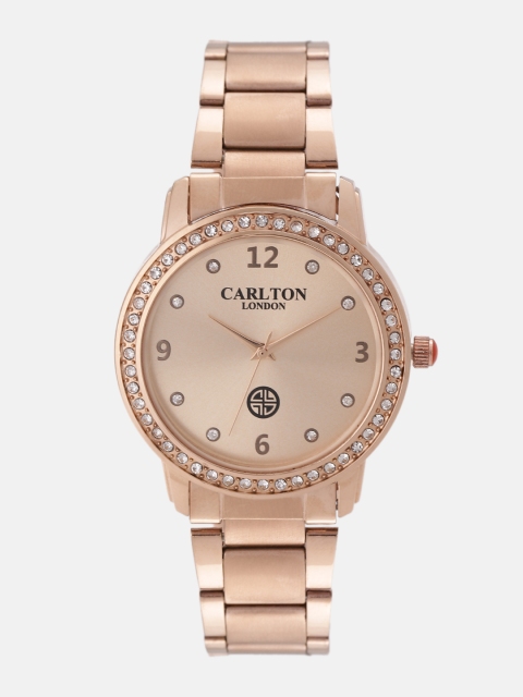 

Carlton London Women Rose Gold-Toned Analogue Watch CL031RROR