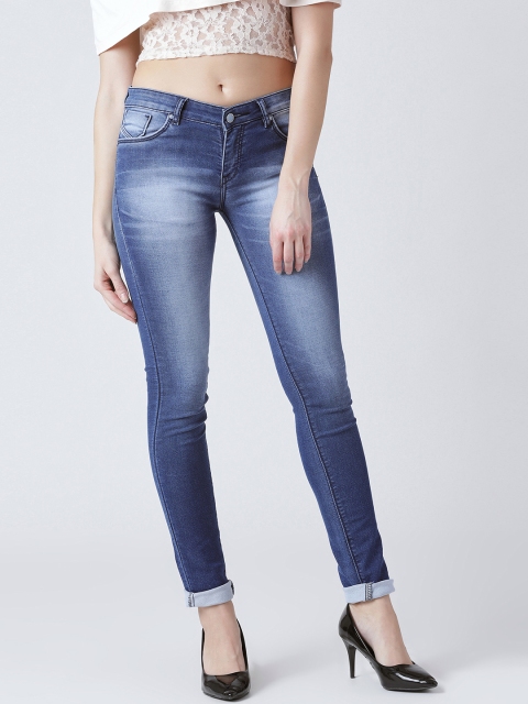 

Devis Women Blue Skinny Fit Mid-Rise Clean Look Stretchable Jeans