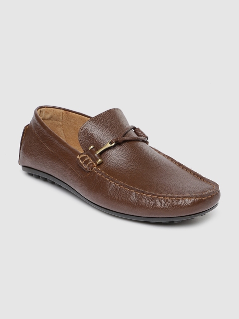 

Arrow Men Tan-Brown Kape Leather Horsebit Loafers