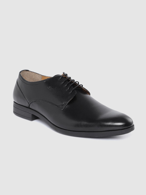 

Arrow Men Black Leather Formal Derbys