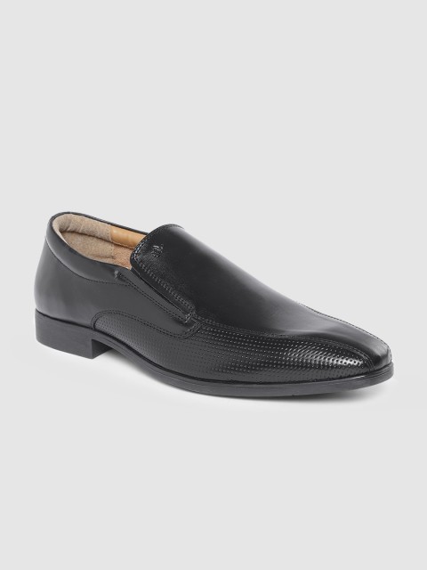 

Arrow Men Black Leather Formal Slip-on Shoes