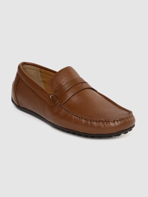 

Arrow Men Tan Solid Felton Leather Loafers