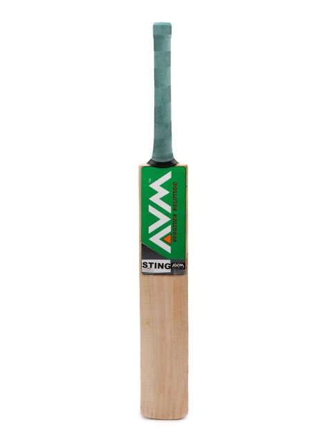

AVM Unisex Beige & Green Printed Sting Cricket Bat