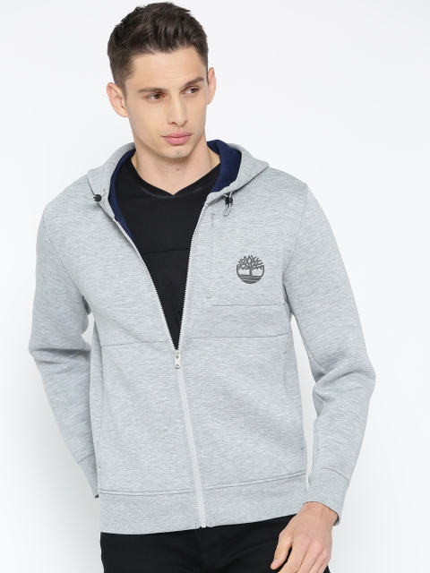 

Timberland Men Grey Melange Printed AF CSL ZIP Thru Hoodie Medium Sweatshirt