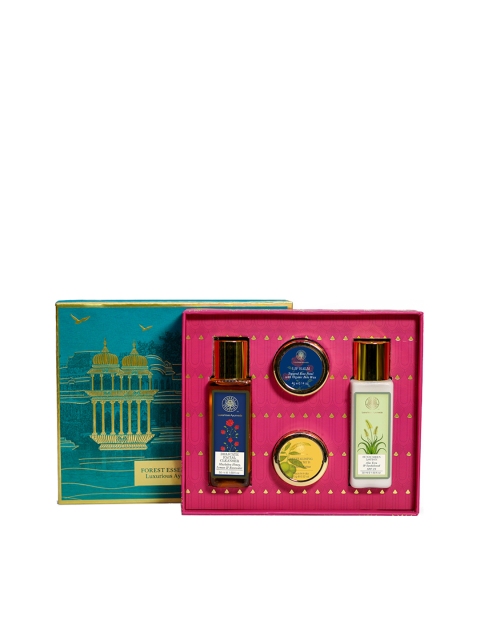 

Forest Essentials Sustainable Unisex Facial Essentials, Turquoise blue