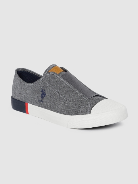 

U.S. Polo Assn. Men Grey Slip-On Sneakers