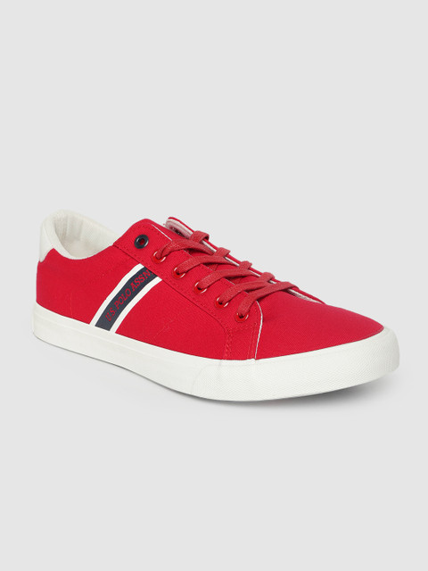 

U.S. Polo Assn. Men Red Solid Sneakers