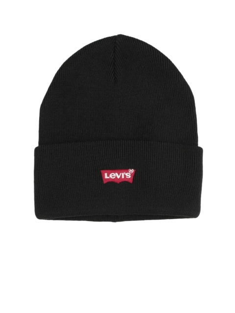 

Levis Unisex Black Solid Beanie