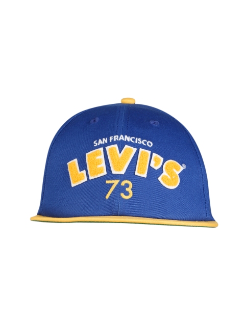 

Levis Unisex Blue & Yellow Self-Design Snapback Cap