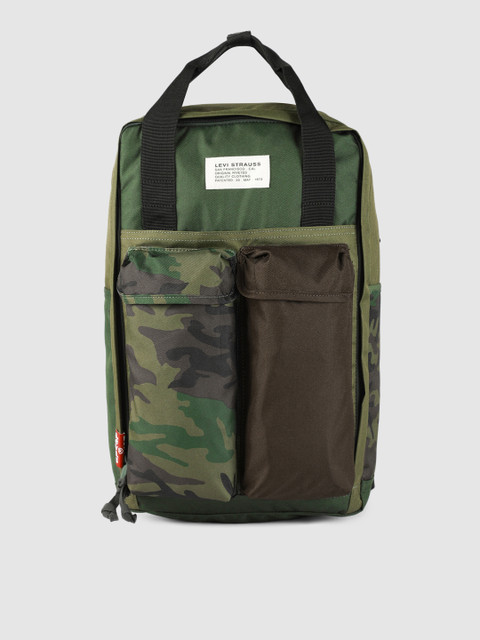

Levis Unisex Olive Green Camouflage Backpack