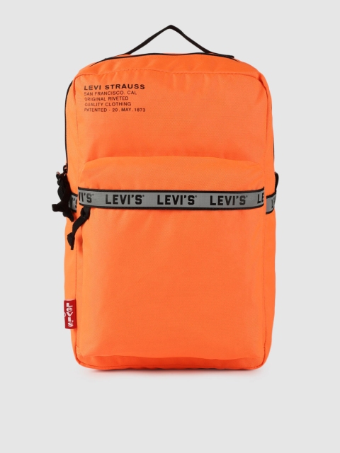 

Levis Unisex Neon Orange Solid Backpack